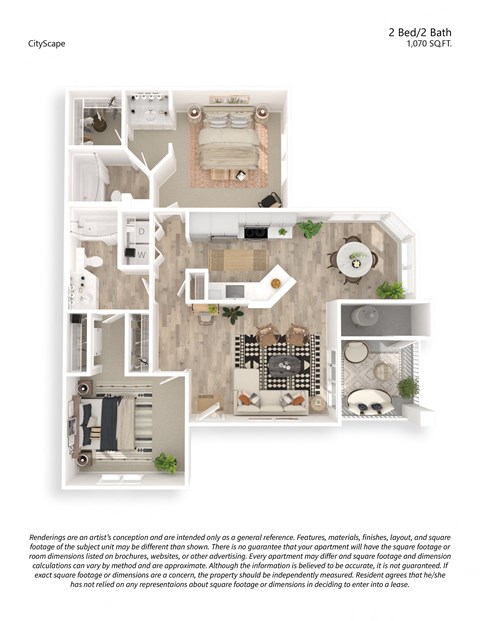 Two bedroom Two bathroom